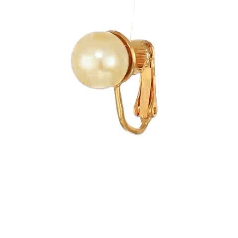 1928 Jewelry Petite Classic Faux Pearl Clip On Earrings