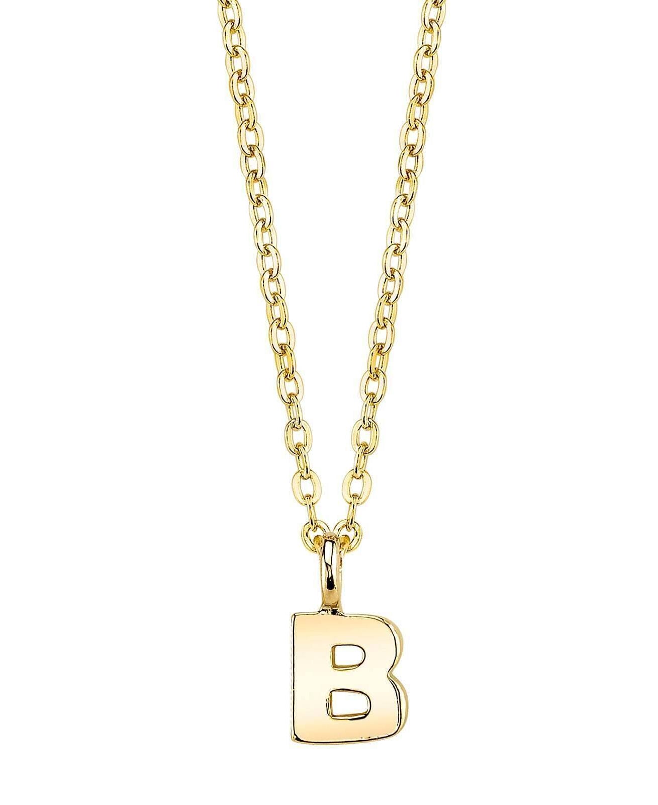 1928 Jewelry Initial Letter Pendant Necklace 20"