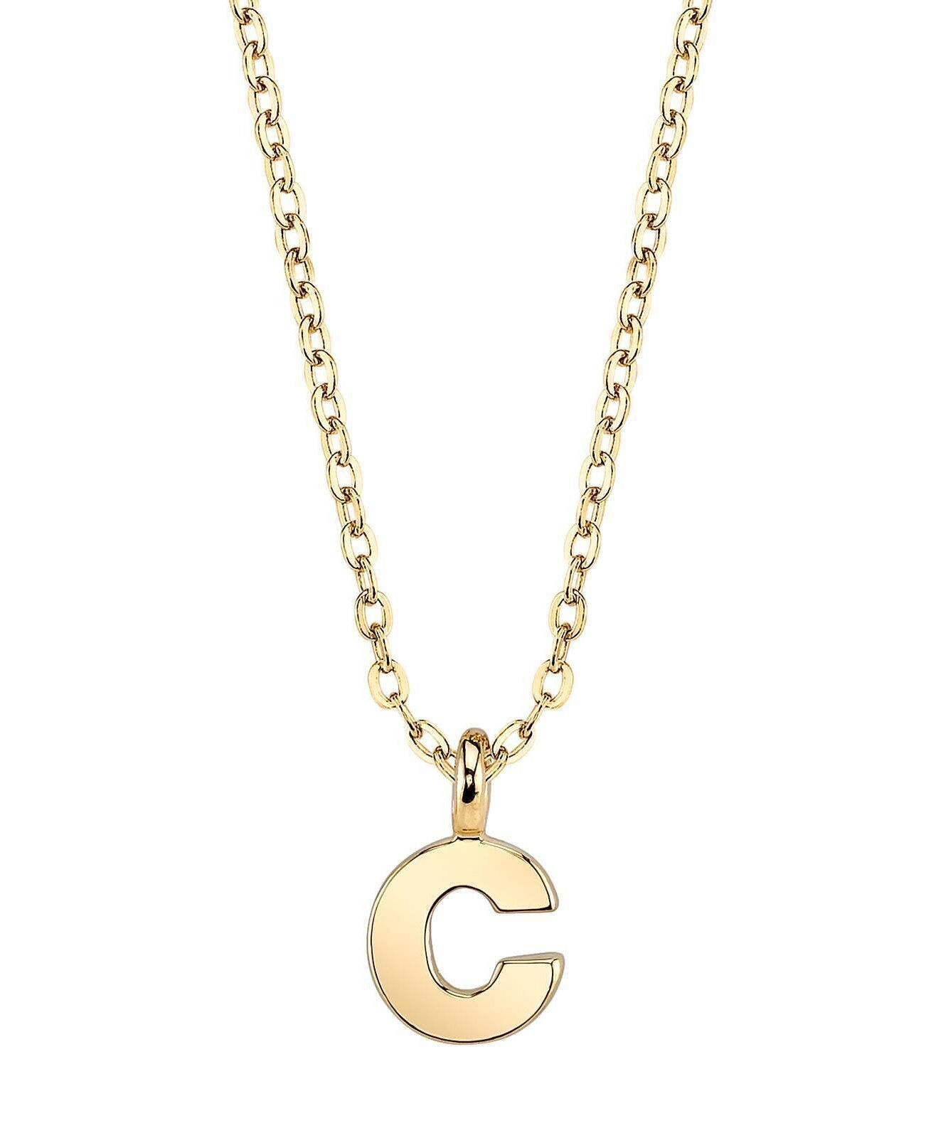 1928 Jewelry Initial Letter Pendant Necklace 20"