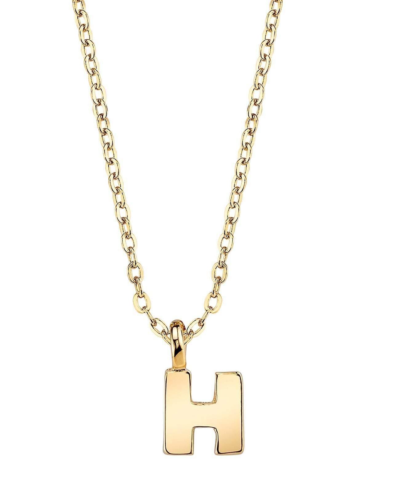 1928 Jewelry Initial Letter Pendant Necklace 20"