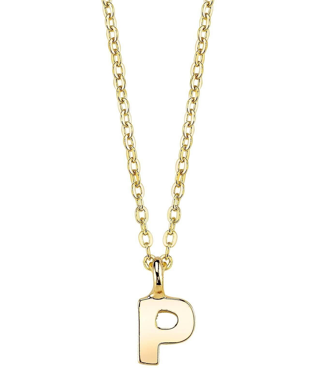 1928 Jewelry Initial Letter Pendant Necklace 20"