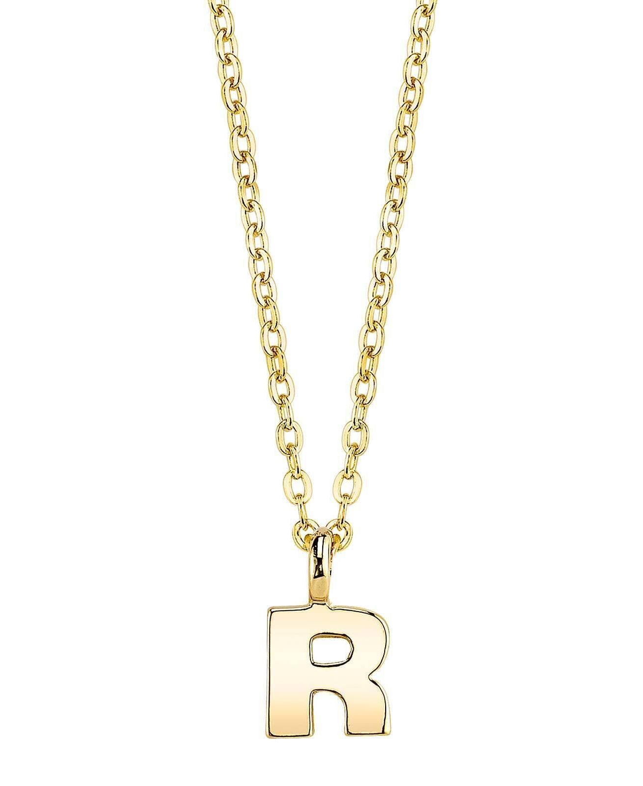 1928 Jewelry Initial Letter Pendant Necklace 20"