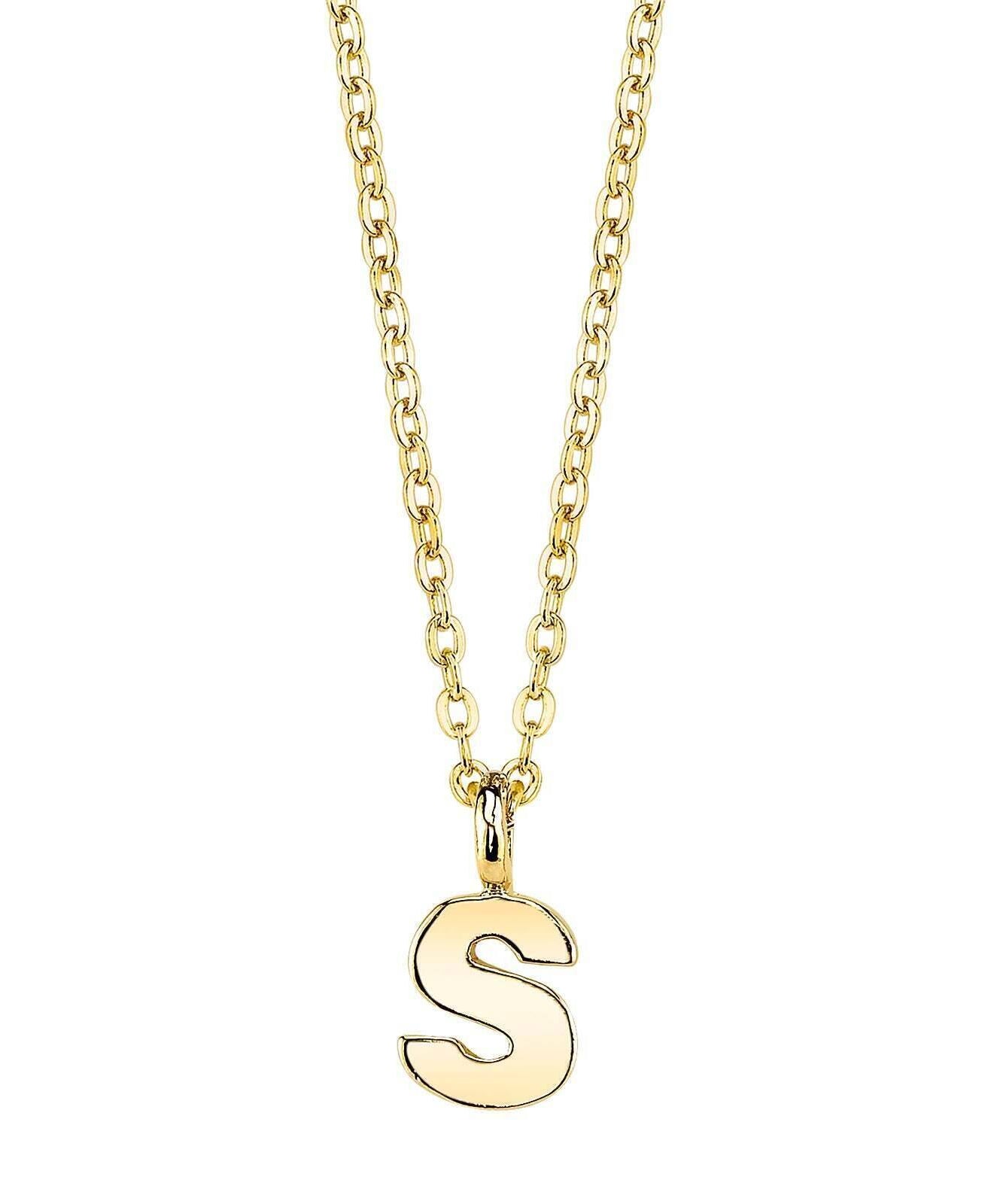 1928 Jewelry Initial Letter Pendant Necklace 20"
