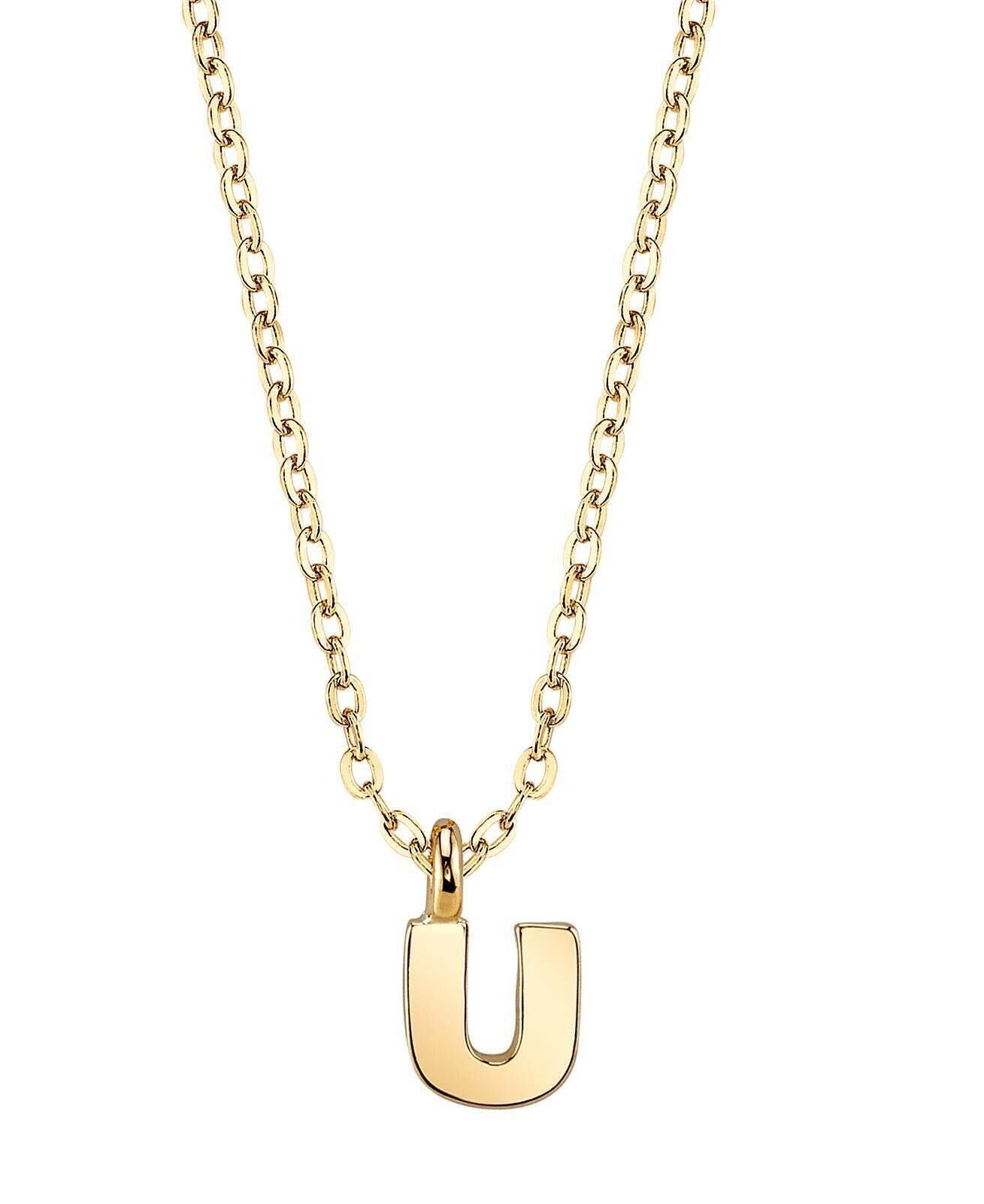 1928 Jewelry Initial Letter Pendant Necklace 20"