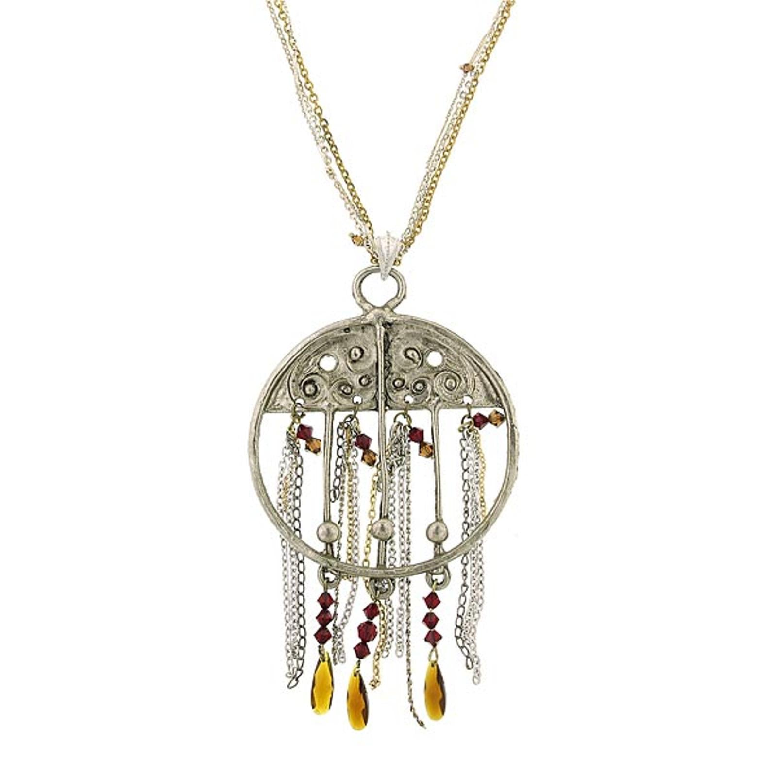 T.R.U. Wanderlust Charm Pendant Necklace 26"