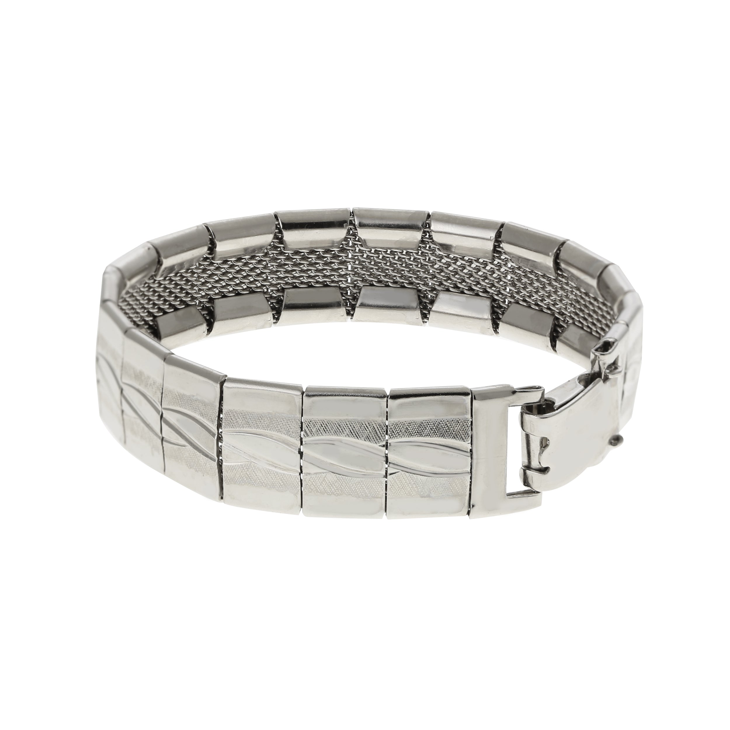 1928 Jewelry Elegant Wave Link Mesh Bracelet