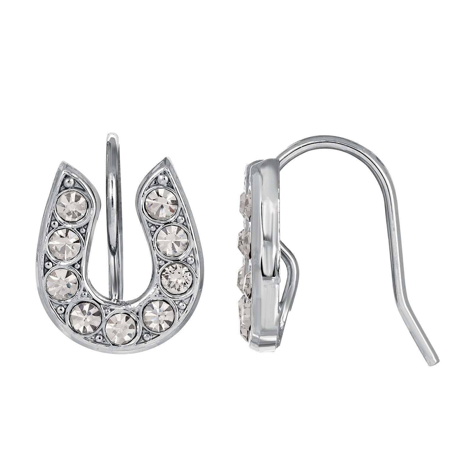 1928 Jewelry Petite Horseshoe Wire Earrings