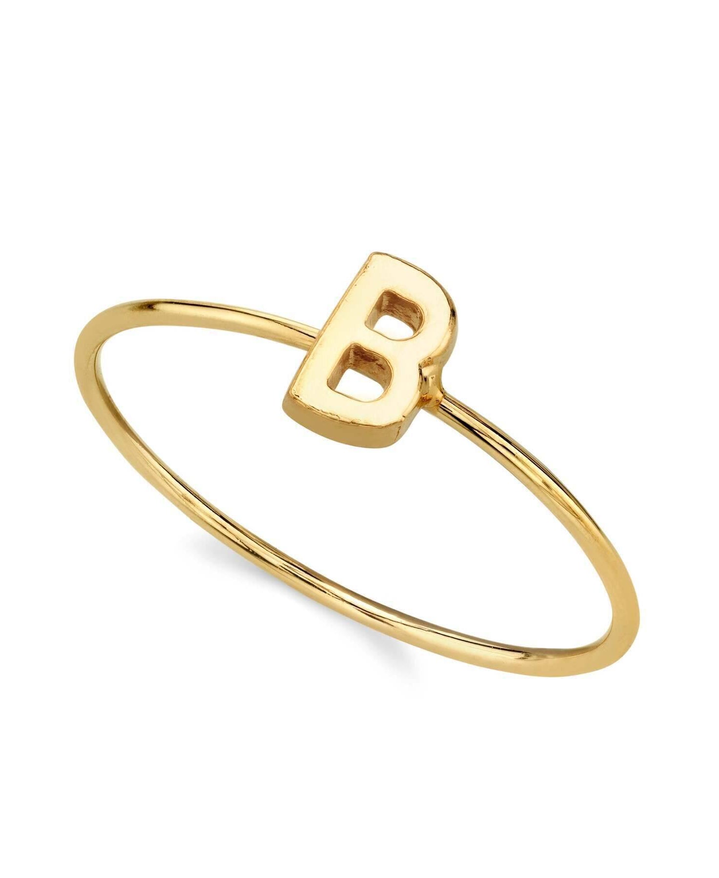 1928 Jewelry Gold Initial Ring Size 7