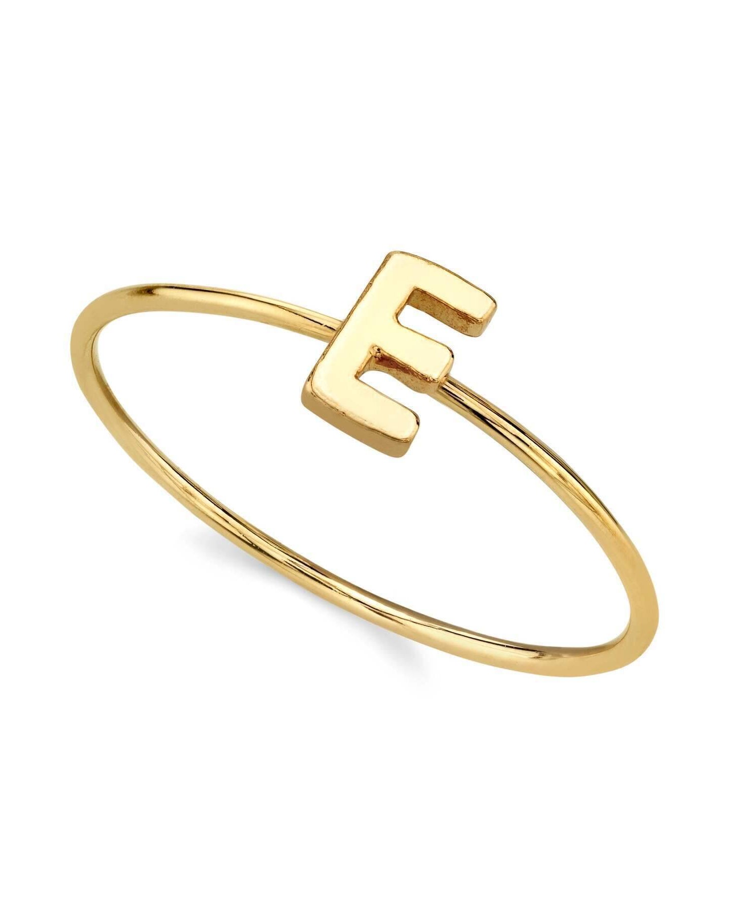 1928 Jewelry Gold Initial Ring Size 7