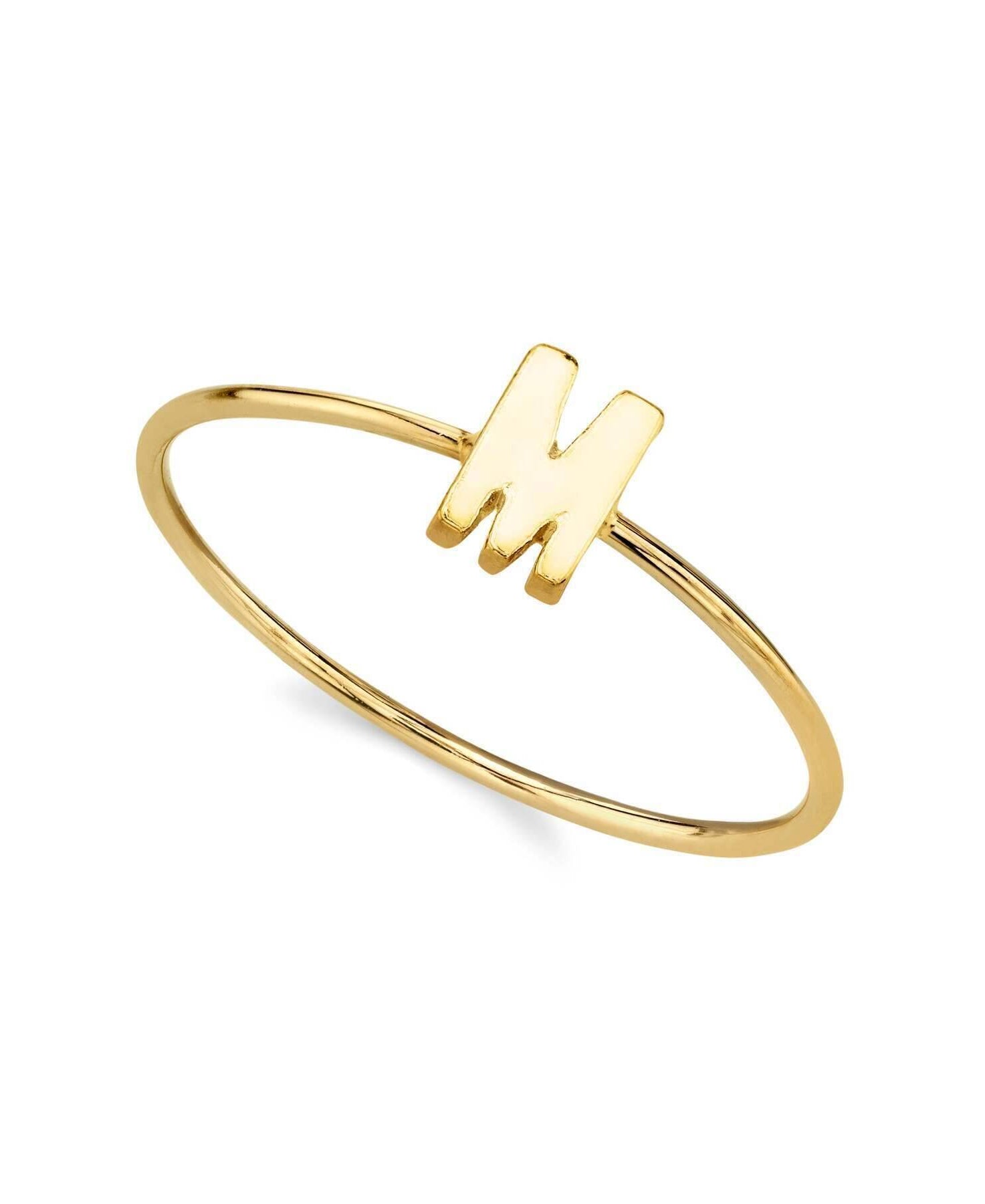 1928 Jewelry Gold Initial Ring Size 7