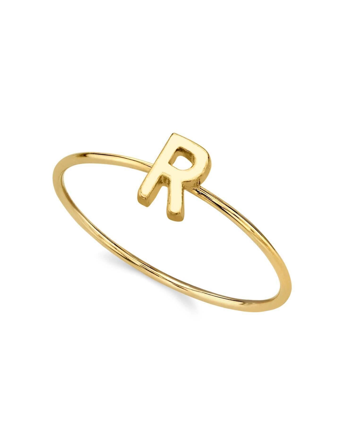 1928 Jewelry Gold Initial Ring Size 7