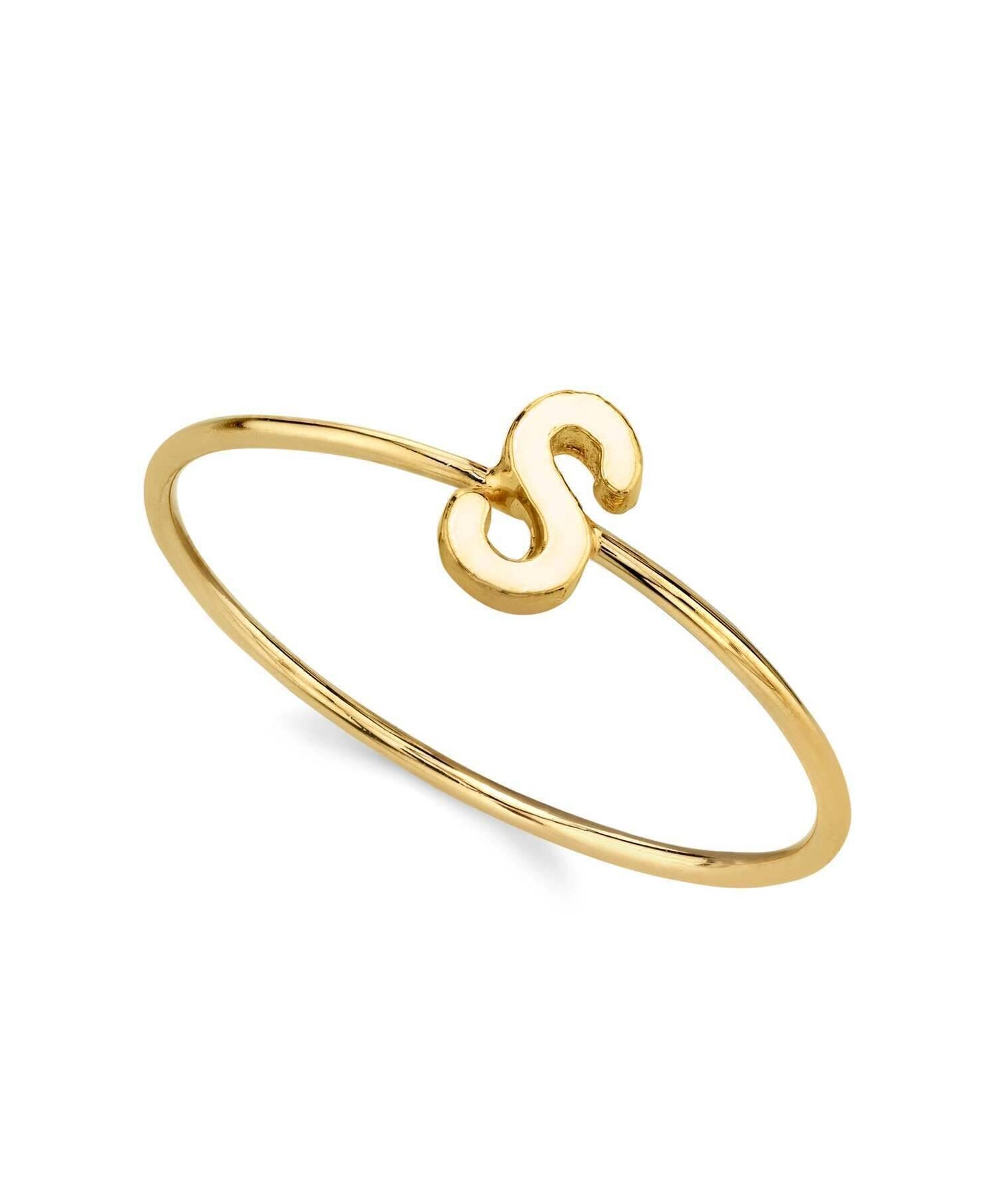 1928 Jewelry Gold Initial Ring Size 7