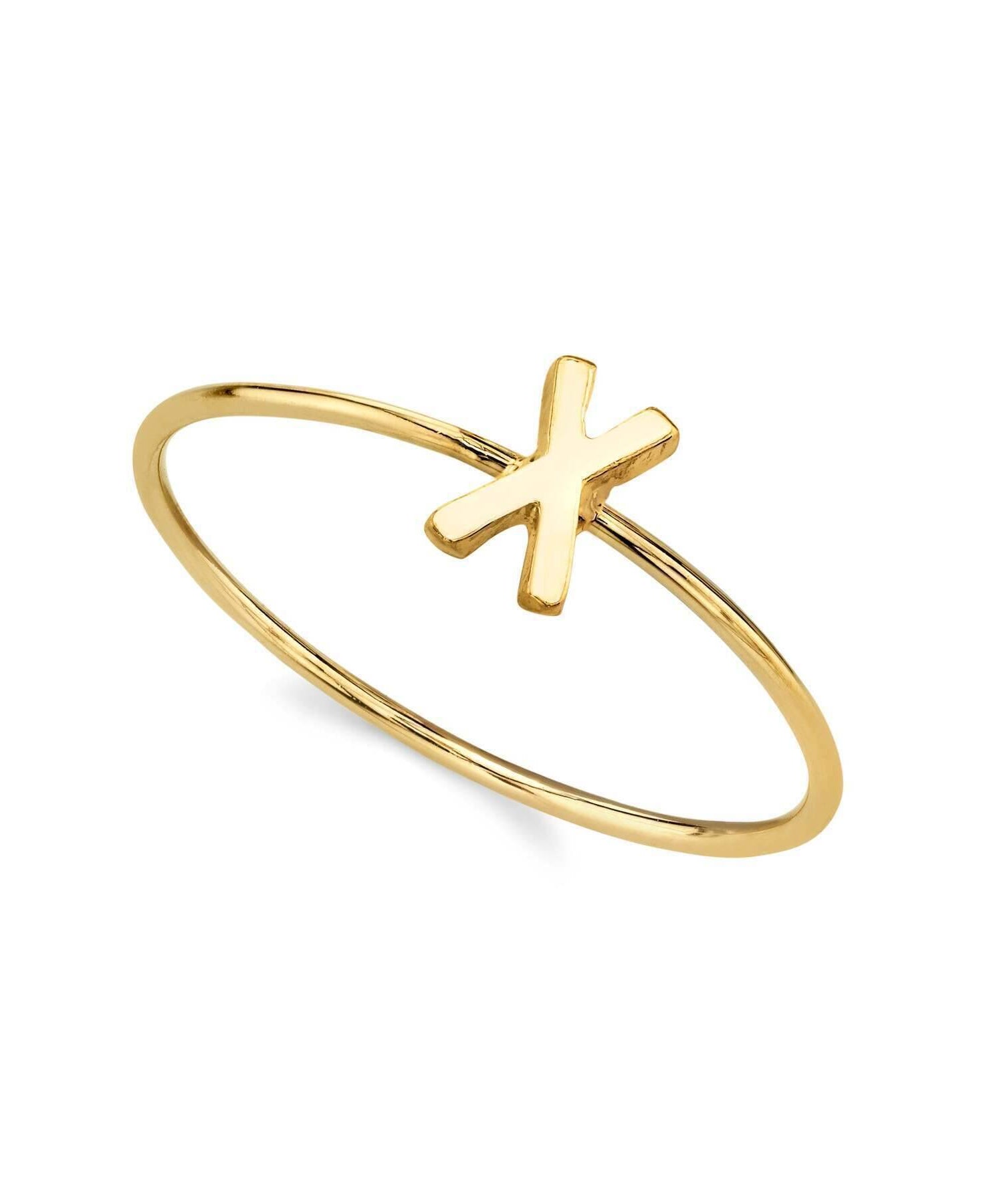 1928 Jewelry Gold Initial Ring Size 7