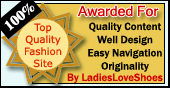 Awarded by LadiesLoveShoes.com
